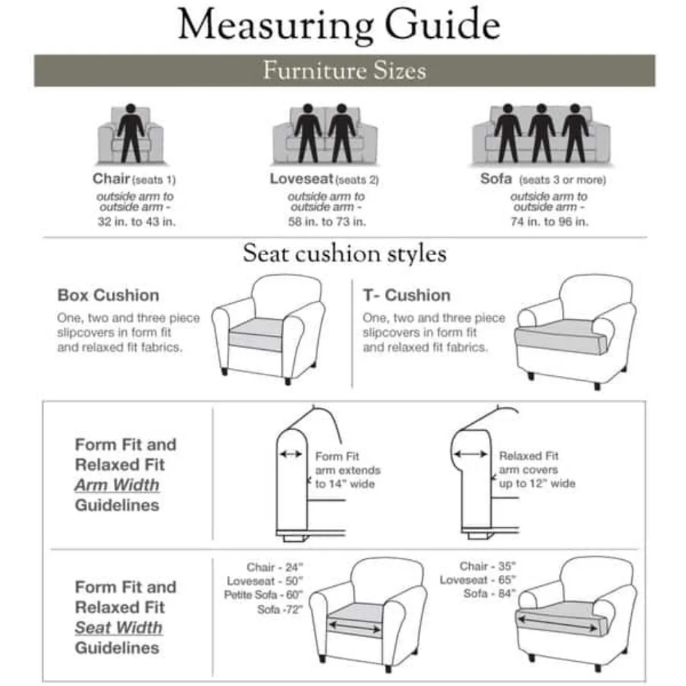 Sure Fit Smooth Suede Washable Chair Slipcover